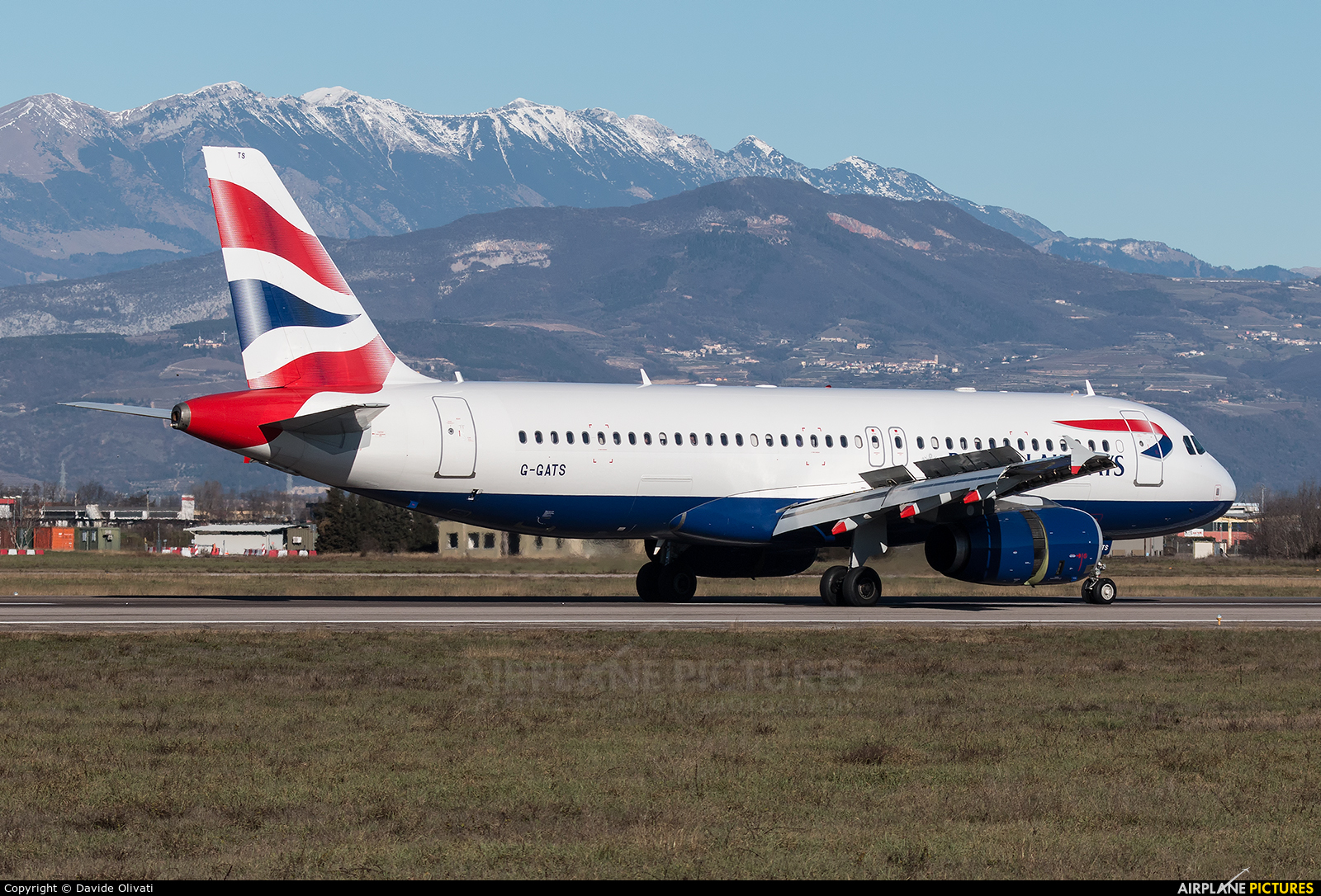 British Airways G-GATS aircraft at Verona - Villafranca