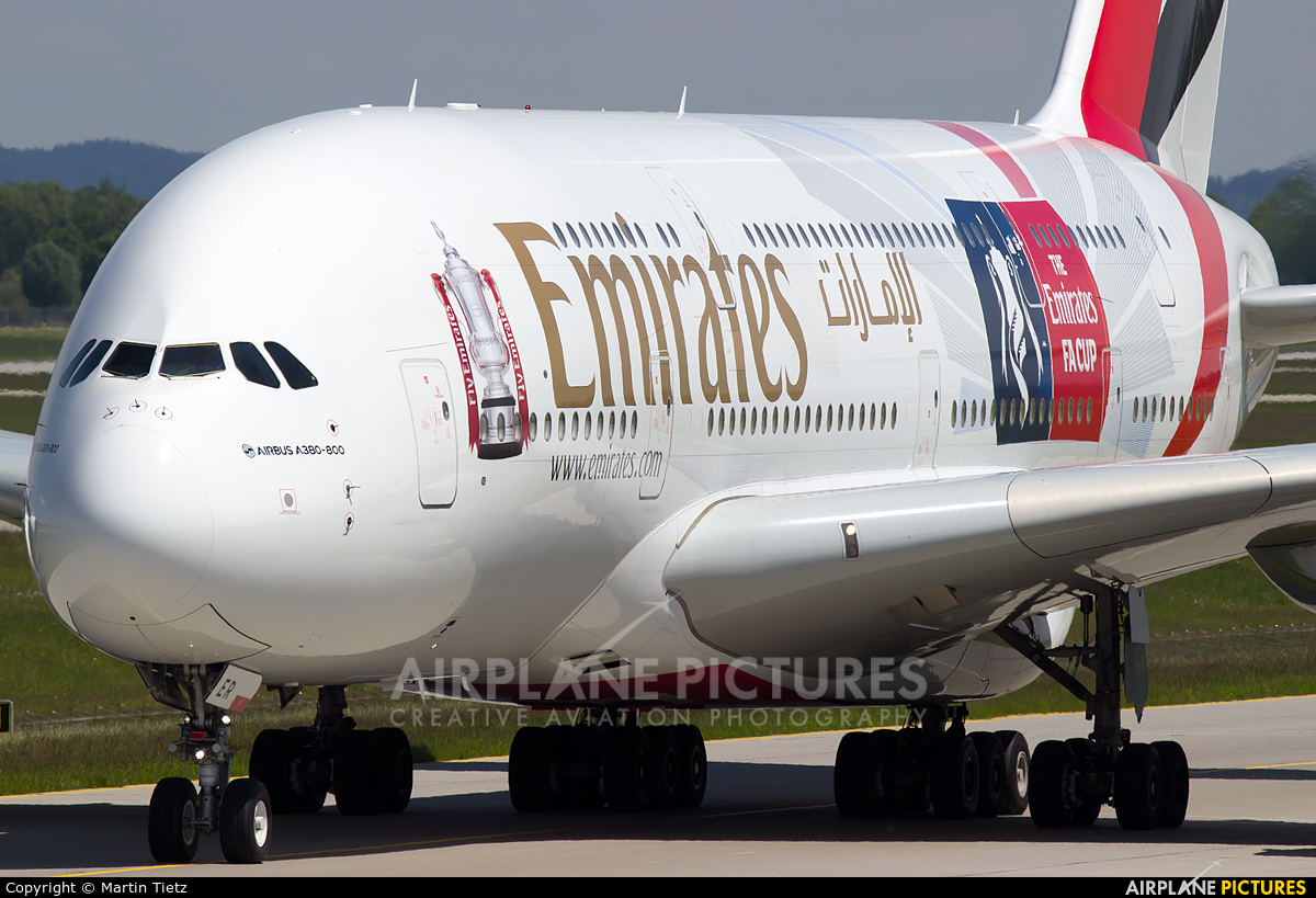 Emirates Airlines A6-EER aircraft at Munich