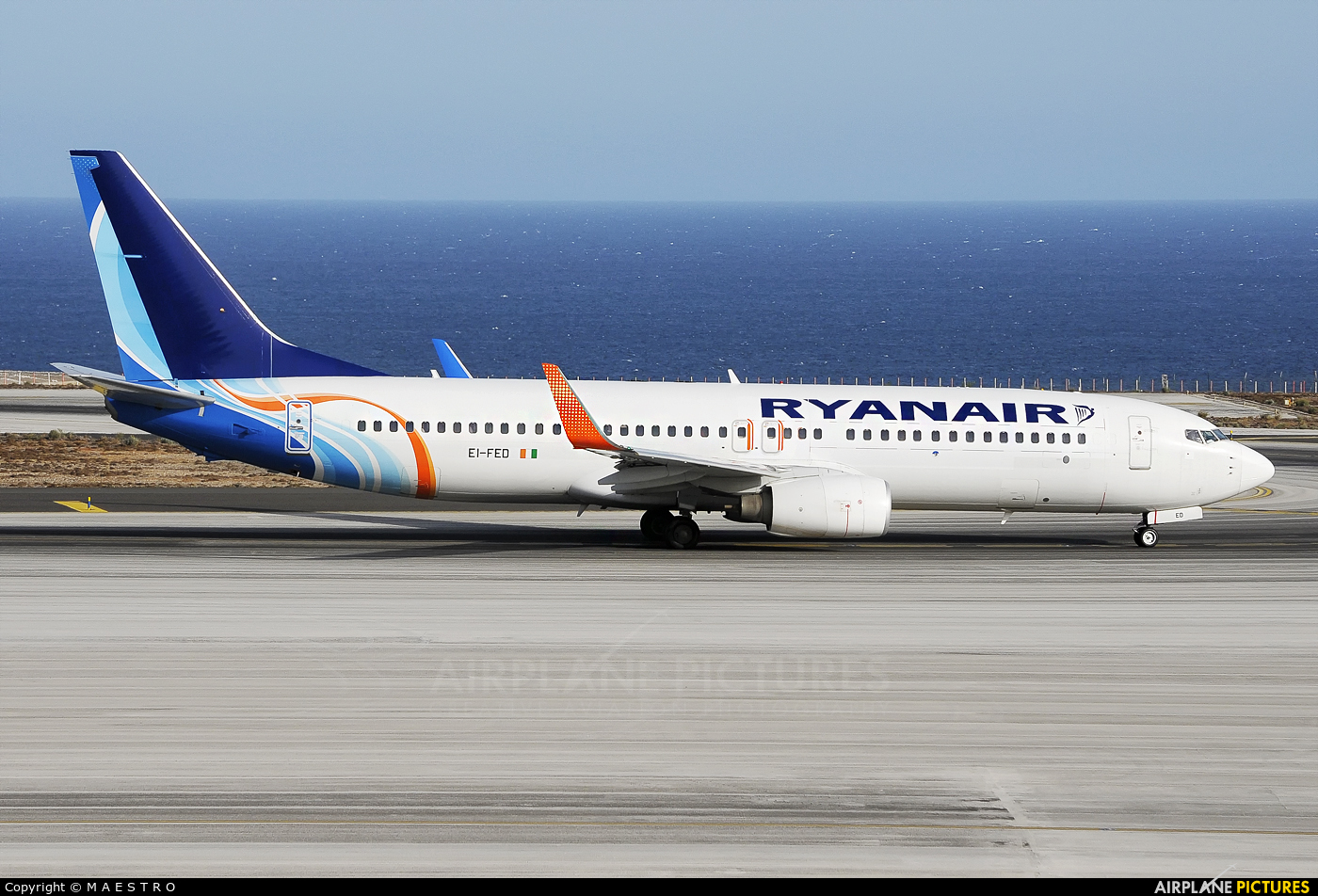 Ryanair EI-FED aircraft at Tenerife Sur - Reina Sofia