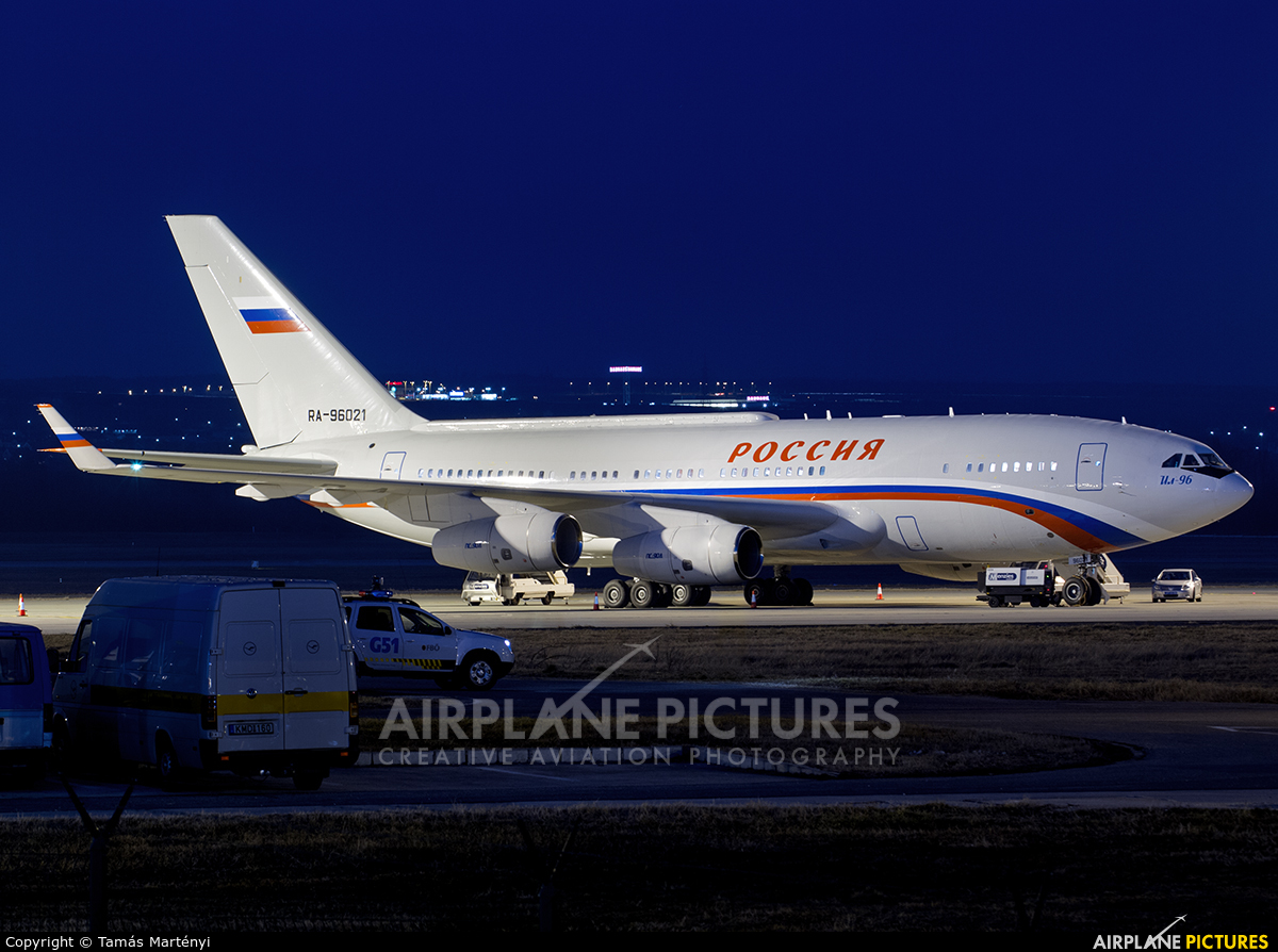 Rossiya RA-96021 aircraft at Budapest Ferenc Liszt International Airport