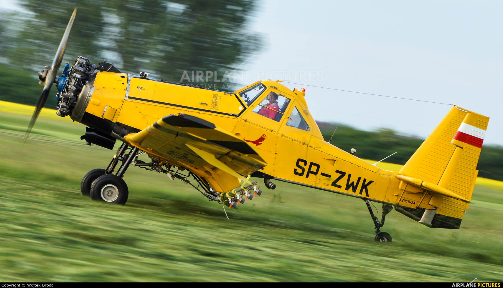 Private SP-ZWK aircraft at Wrocław - Szymanów