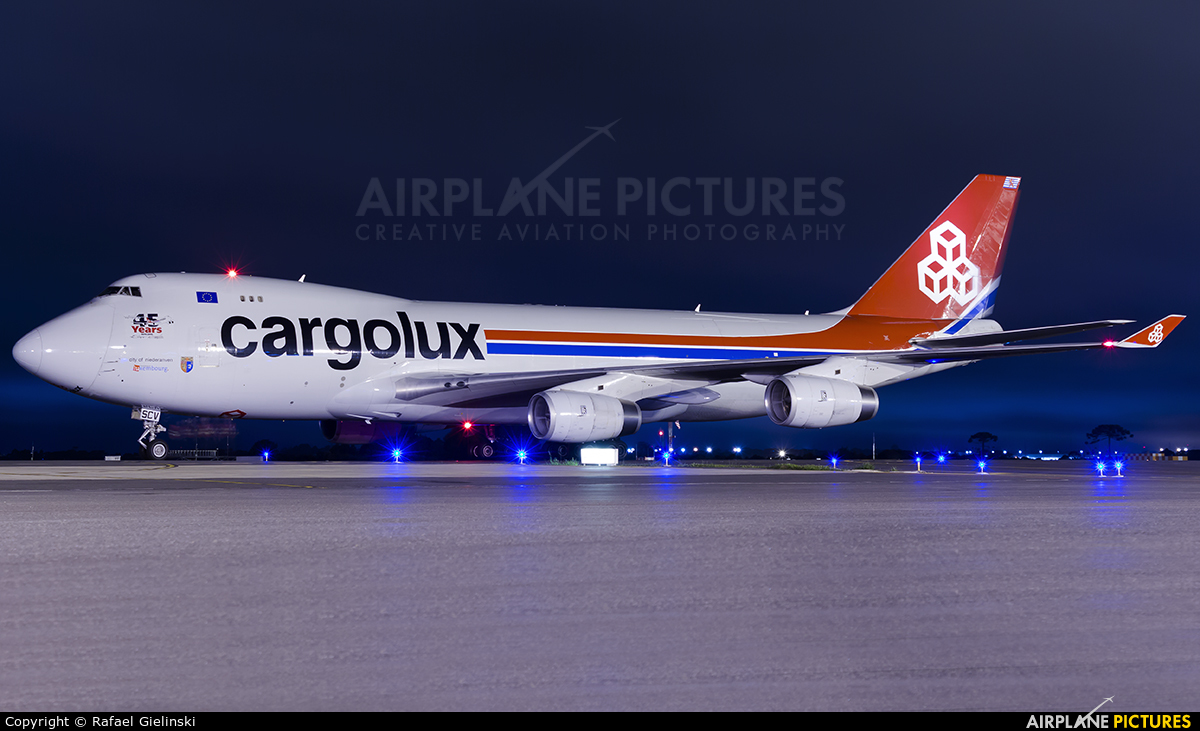 Cargolux LX-SCV aircraft at Curitiba -  Afonso Pena