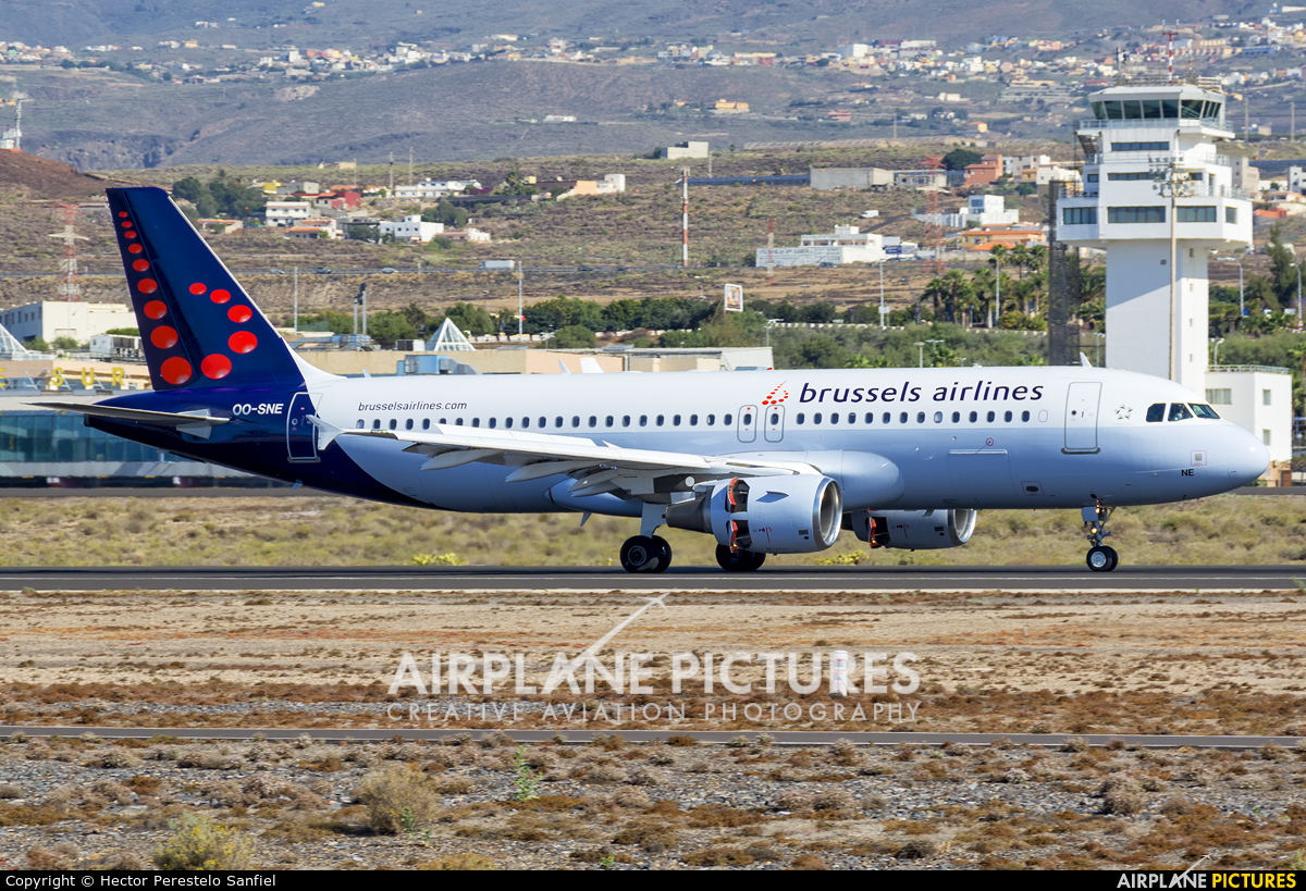 Brussels Airlines OO-SNE aircraft at Tenerife Sur - Reina Sofia