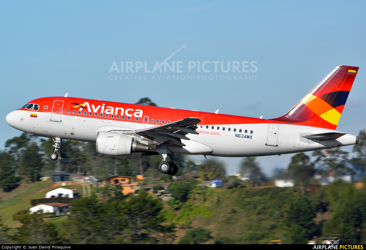 Avianca N634MX aircraft at Medellin - Jose Maria Cordova Intl