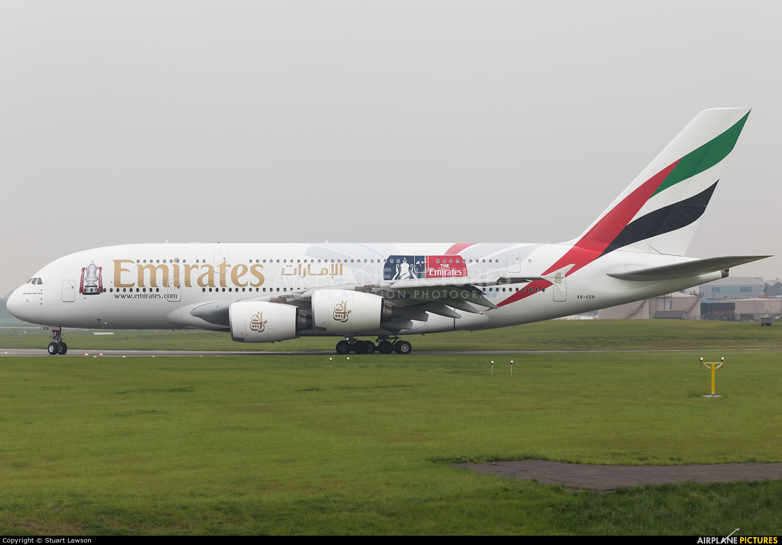 Emirates Airlines A6-EER aircraft at Birmingham