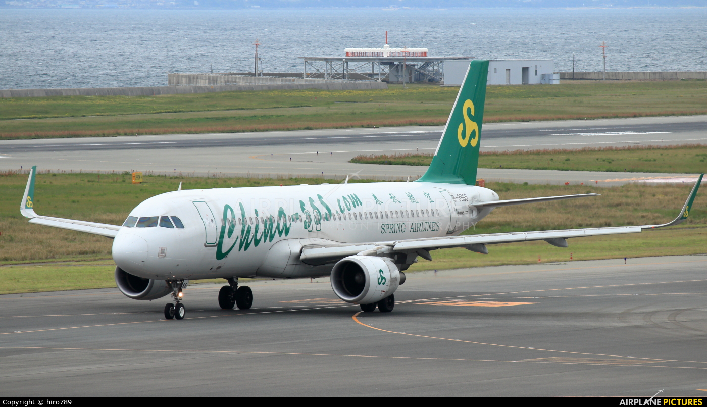 Spring Airlines B-9965 aircraft at Kansai Intl