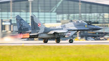 Rare visit of Polish Air Force Mig-29 in Gdansk - Lech Walesa title=