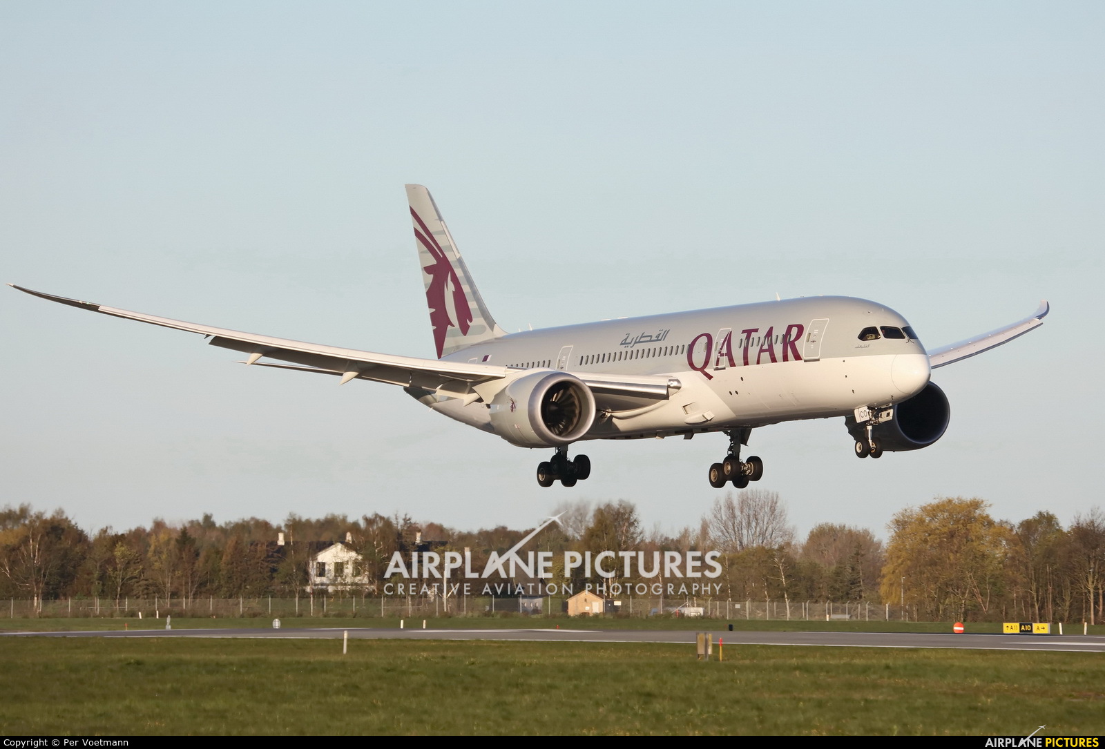 Qatar Airways A7-BCO aircraft at Copenhagen Kastrup