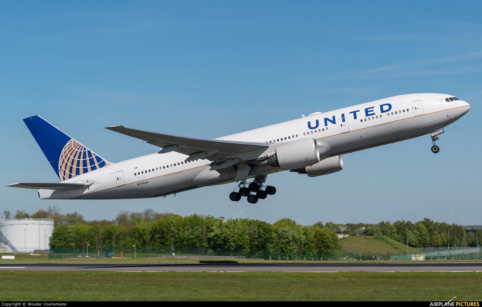 United Airlines N773UA aircraft at Brussels - Zaventem