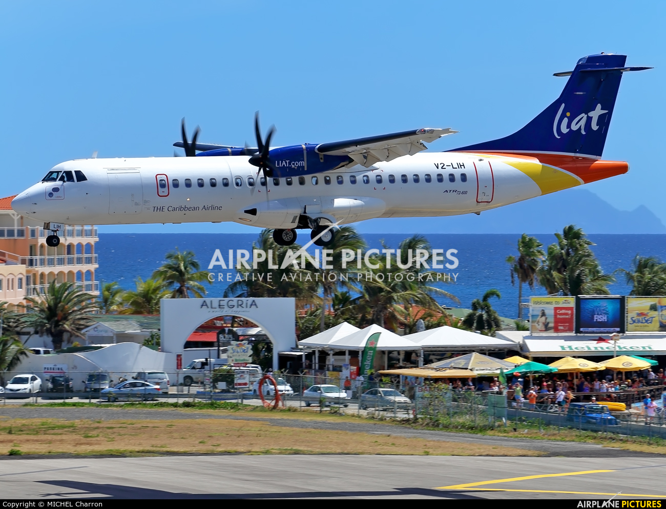 LIAT V2-LIH aircraft at Sint Maarten - Princess Juliana Intl