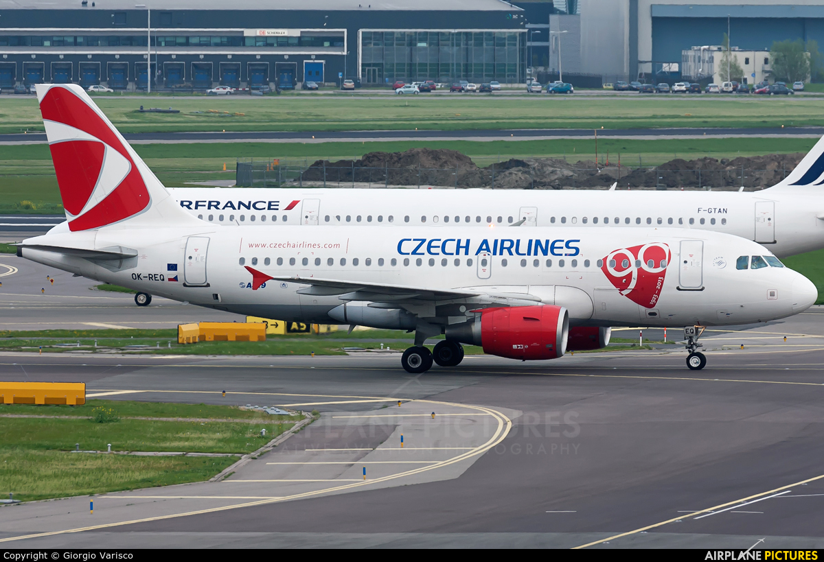 CSA - Czech Airlines OK-REQ aircraft at Amsterdam - Schiphol