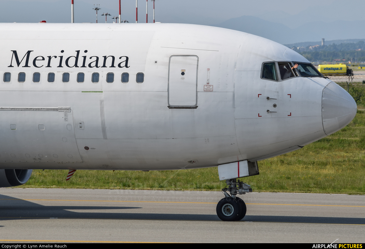 Meridiana I-AIGH aircraft at Milan - Malpensa