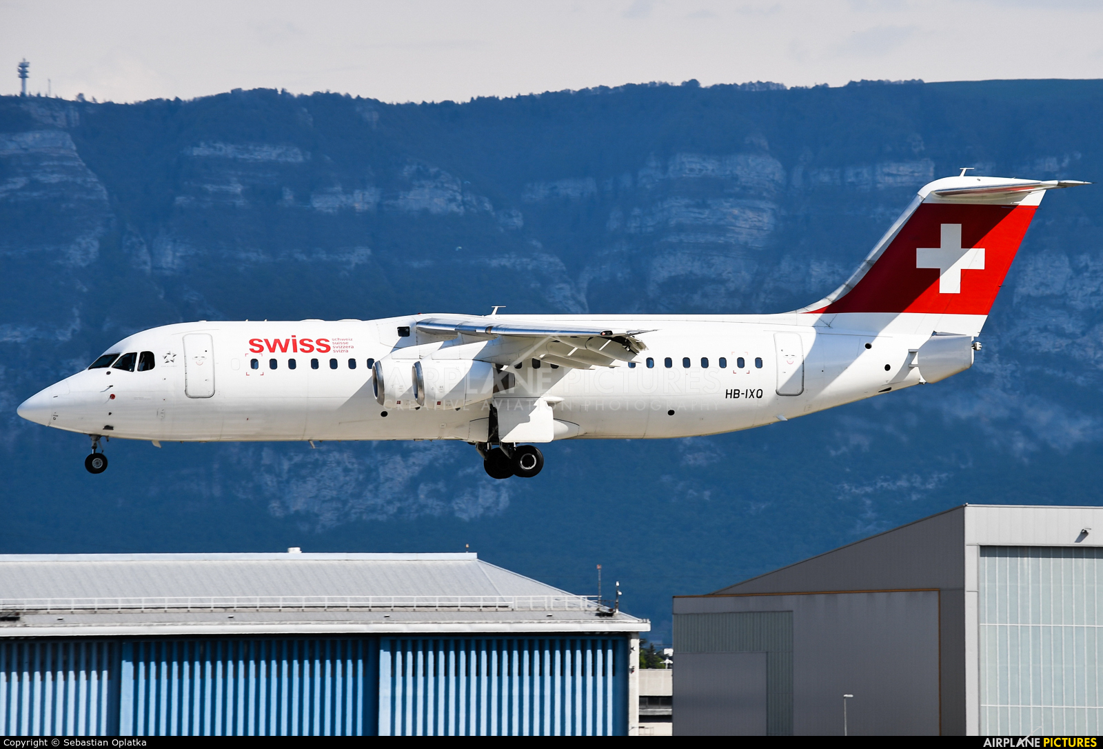 Swiss HB-IXQ aircraft at Geneva Intl