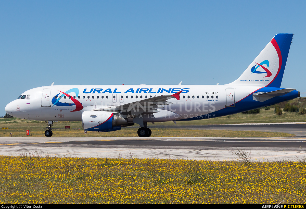 Ural Airlines VQ-BTZ aircraft at Lisbon