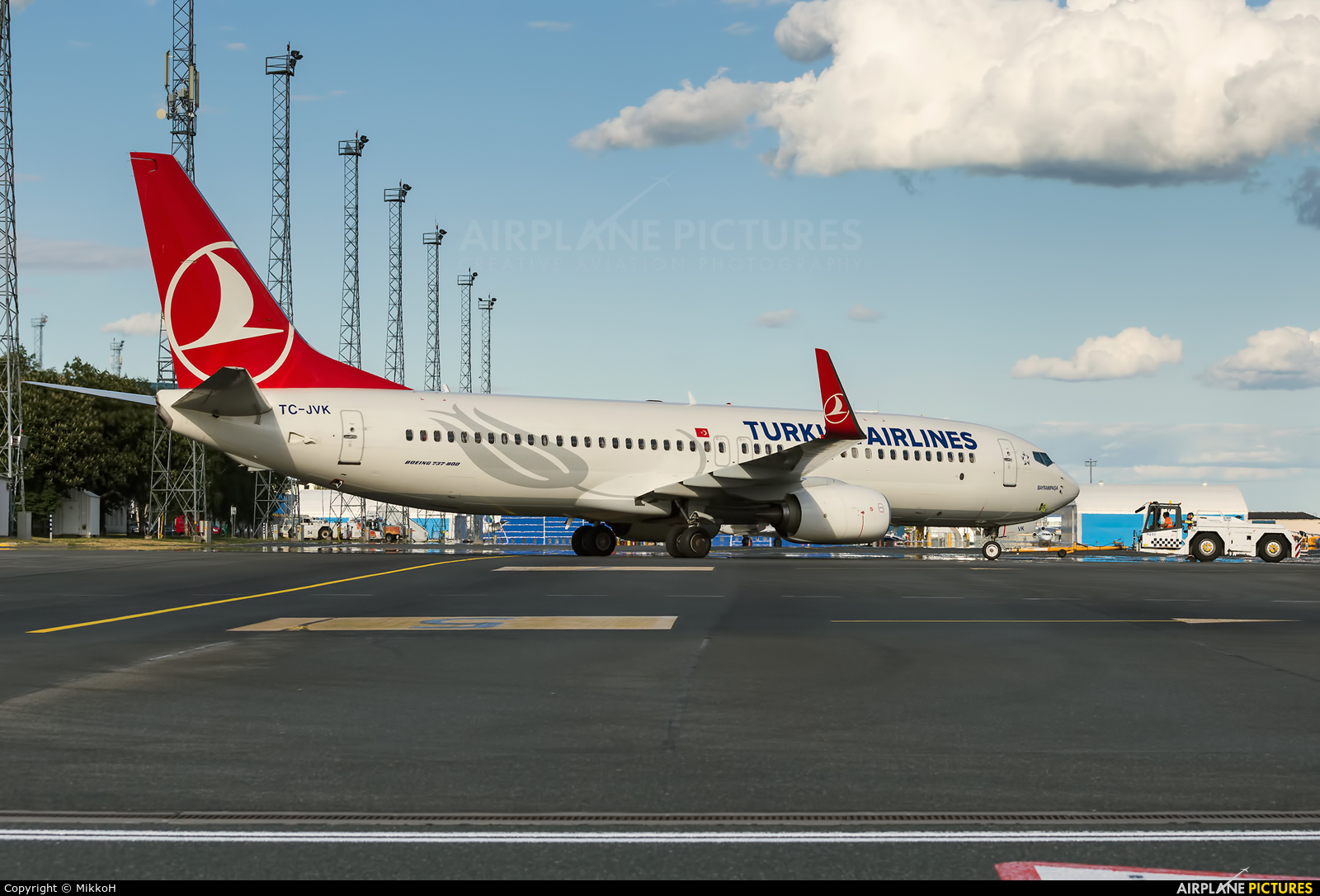 Turkish Airlines TC-JVK aircraft at Tallinn