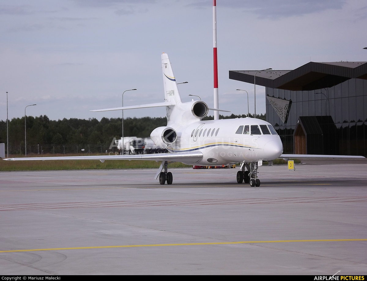 Michelin Air Services F-HAPN aircraft at Olsztyn Mazury Airport (Szymany)