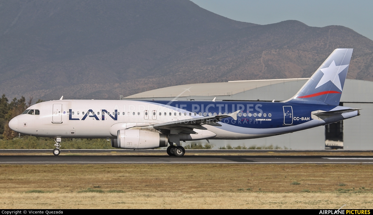 LAN Airlines CC-BAH aircraft at Santiago de Chile - Arturo Merino Benítez Intl