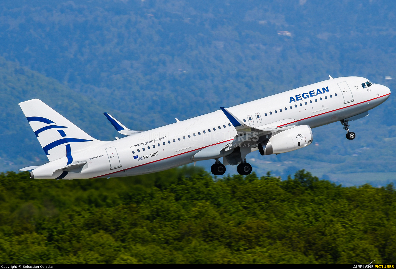 Aegean Airlines SX-DND aircraft at Geneva Intl