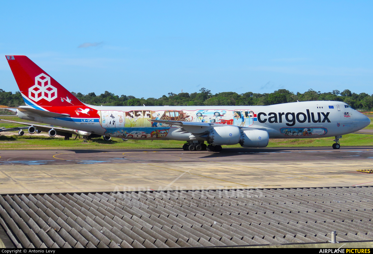 Cargolux LX-VCM aircraft at Manaus - Eduardo Gomes