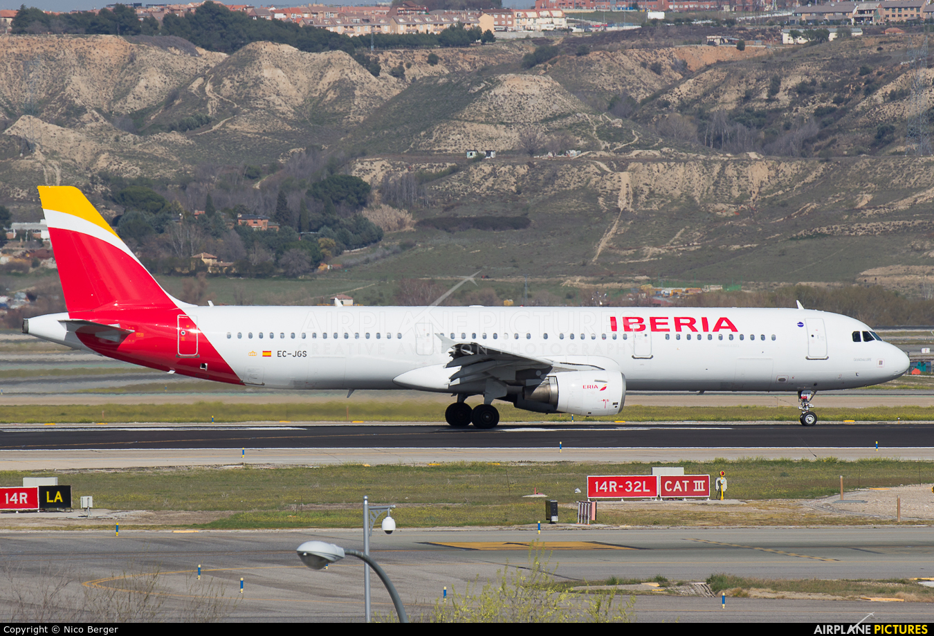 Iberia EC-JGS aircraft at Madrid - Barajas