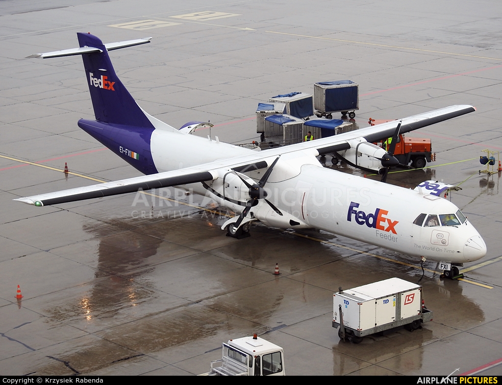 FedEx Feeder EI-FXI aircraft at Katowice - Pyrzowice