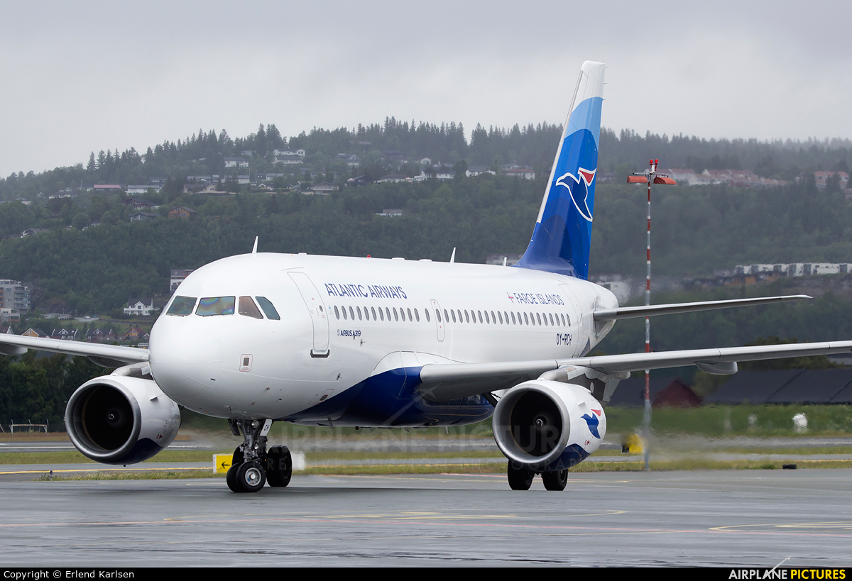 Atlantic Airlines OY-RCH aircraft at Trondheim - Vaernes