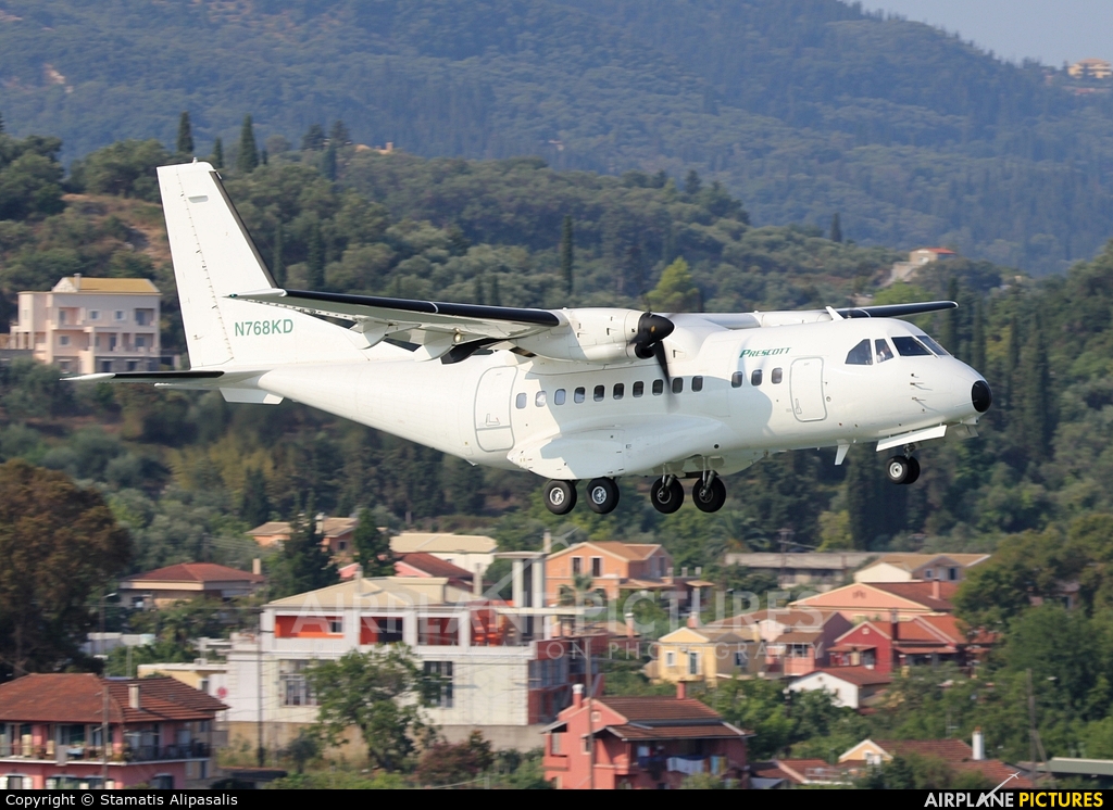 Prescott Support N768KD aircraft at Corfu - Ioannis Kapodistrias