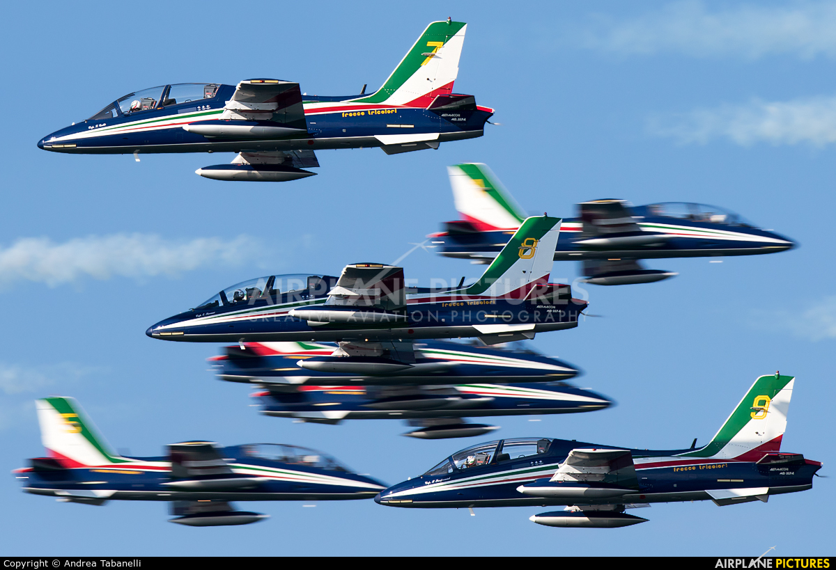 Italy - Air Force "Frecce Tricolori" - aircraft at Cervia