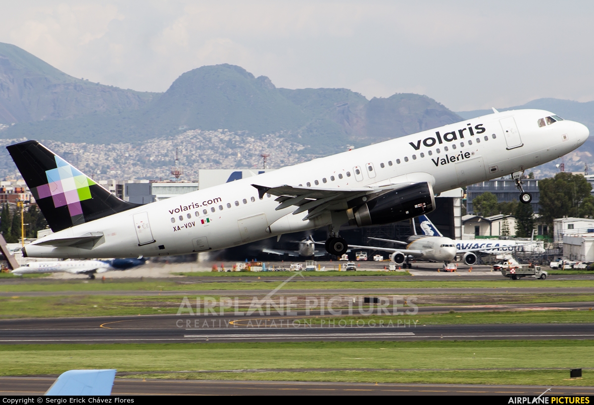 Volaris XA-VOV aircraft at Mexico City - Licenciado Benito Juarez Intl