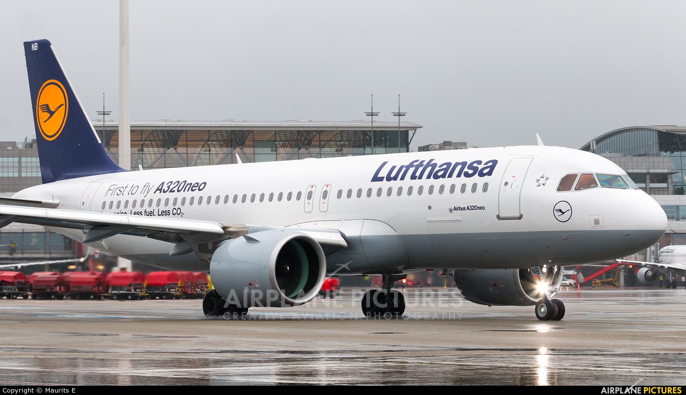 Lufthansa D-AINB aircraft at Hamburg - Fuhlsbüttel