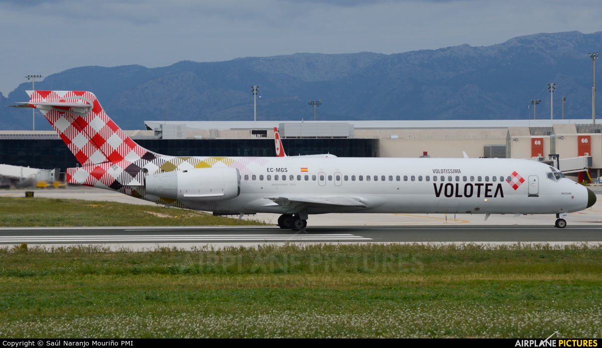 Volotea Airlines EC-MGS aircraft at Palma de Mallorca