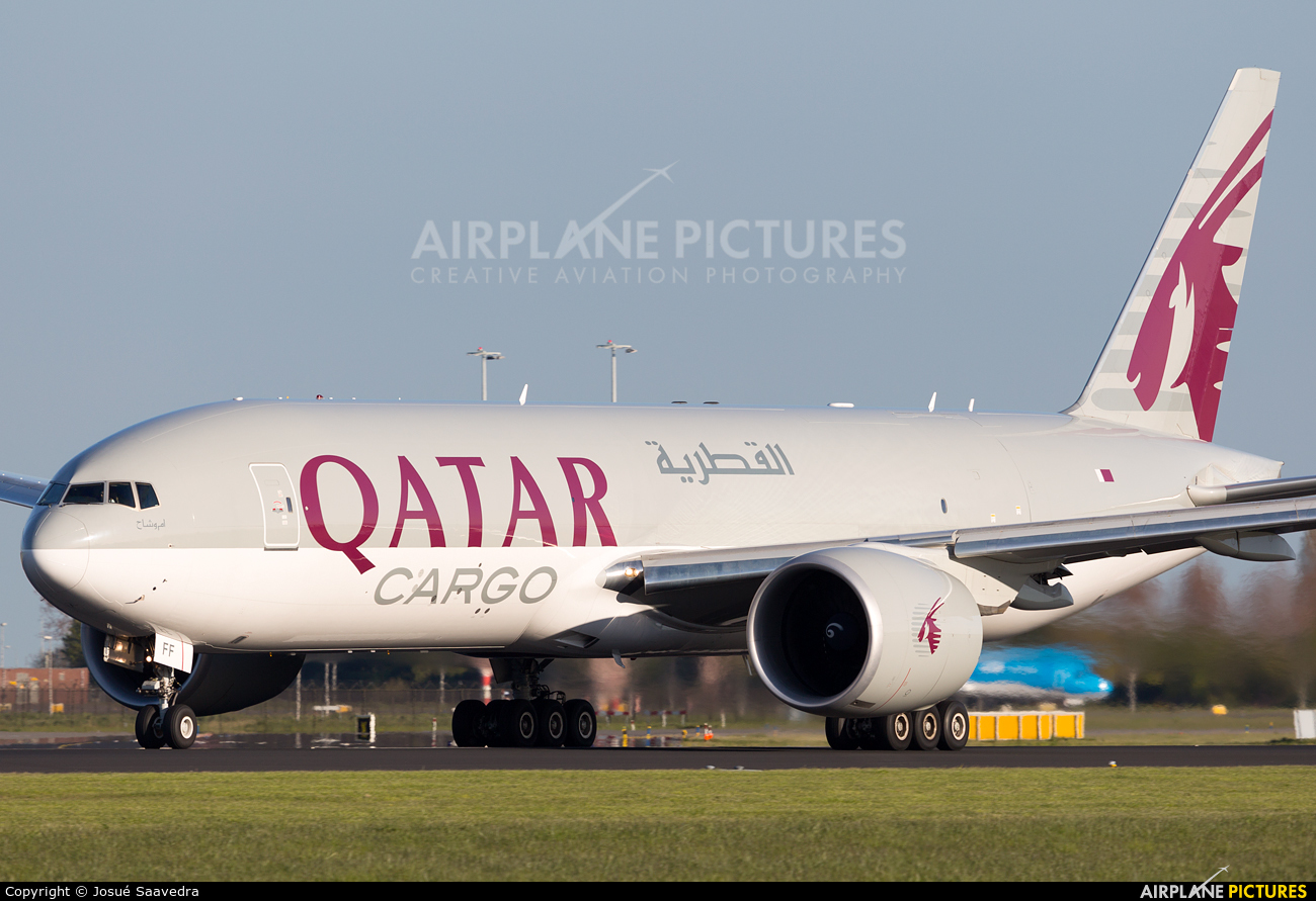 Qatar Airways Cargo A7-BFF aircraft at Amsterdam - Schiphol