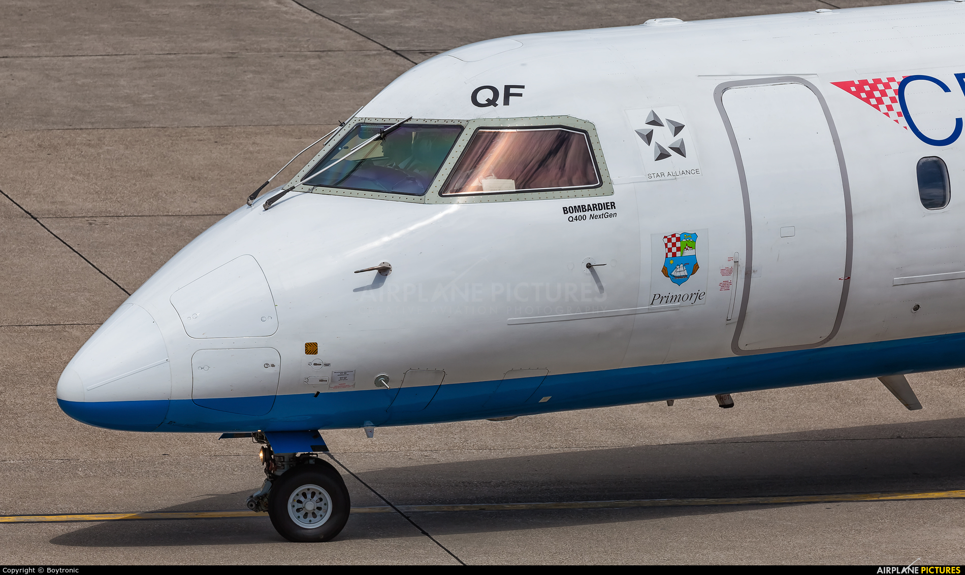 Croatia Airlines 9A-CQF aircraft at Zagreb