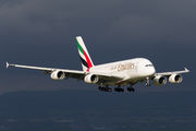 A6-EOS - Emirates Airlines Airbus A380 aircraft