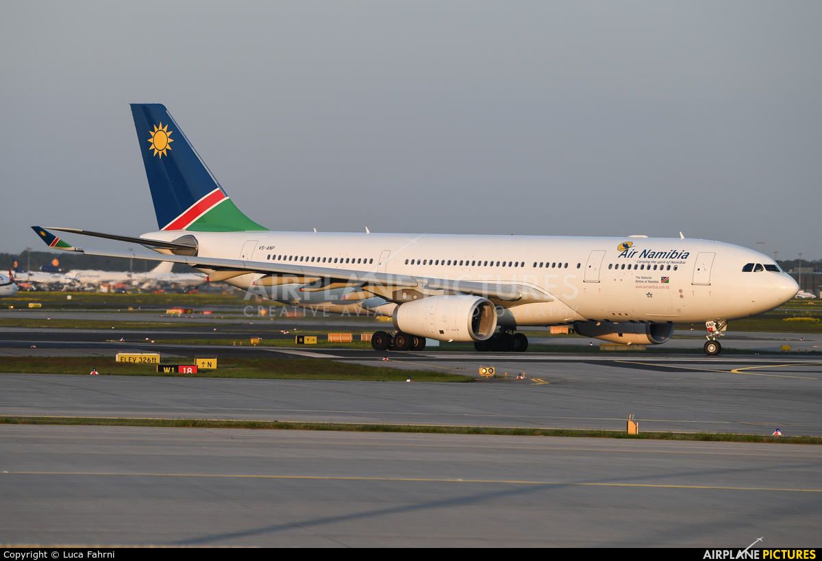 Air Namibia V5-ANP aircraft at Frankfurt