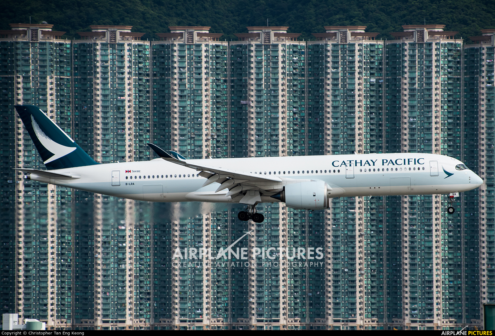 Cathay Pacific B-LRA aircraft at HKG - Chek Lap Kok Intl