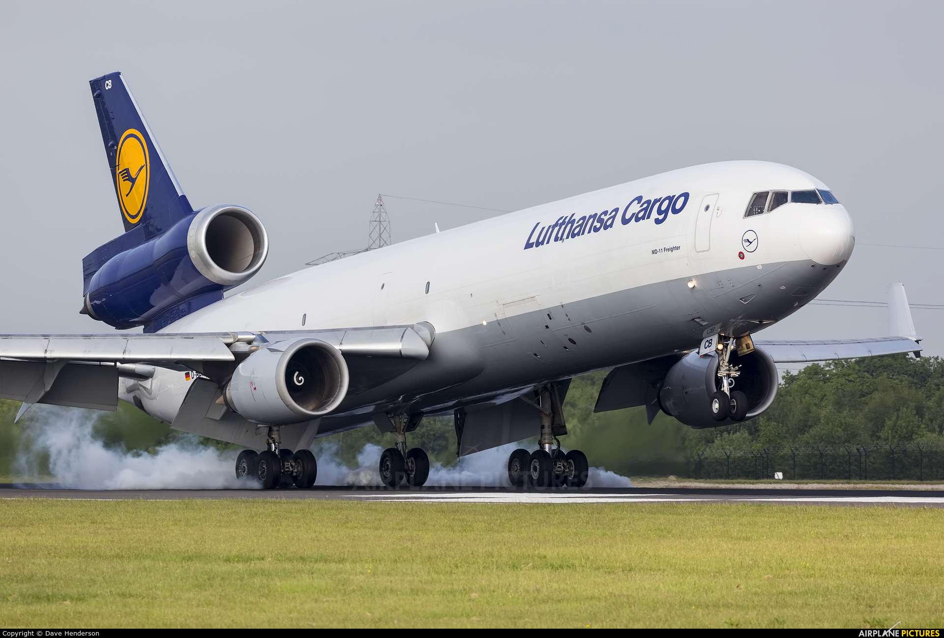Lufthansa Cargo D-ALCB aircraft at Manchester