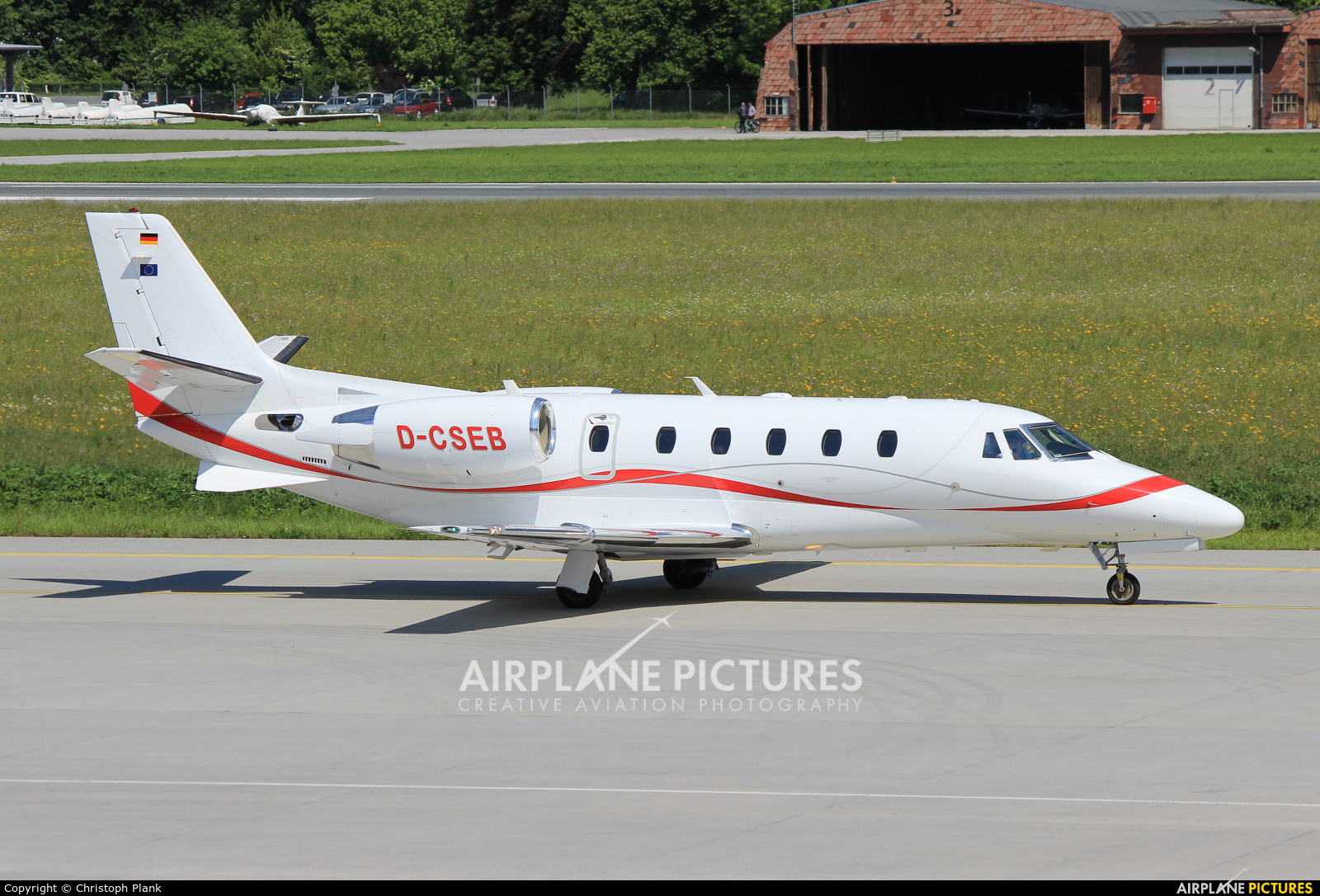 Private D-CSEB aircraft at Innsbruck