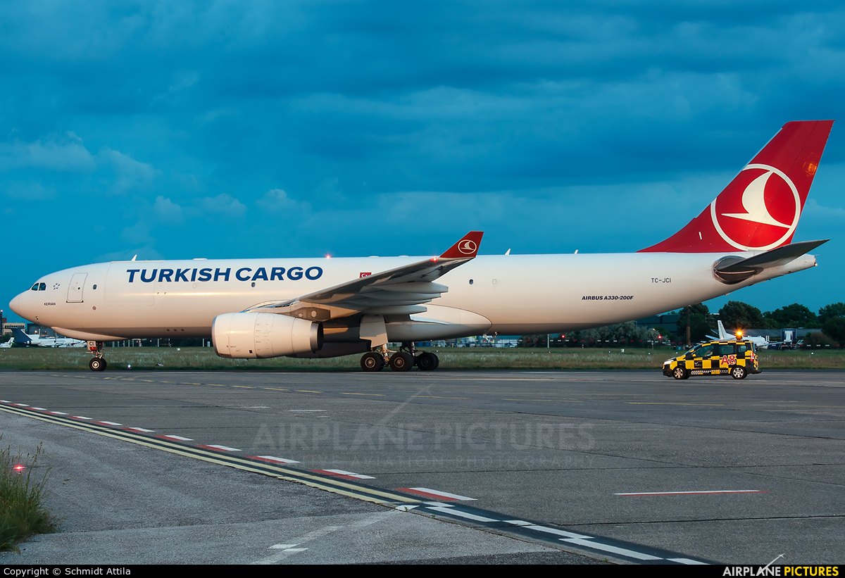 Turkish Cargo TC-JCI aircraft at Budapest Ferenc Liszt International Airport