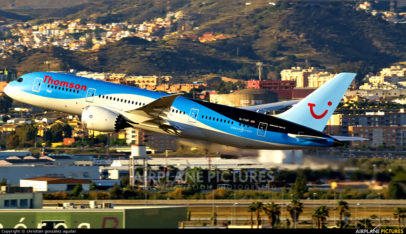 Thomson/Thomsonfly G-TUIF aircraft at Málaga