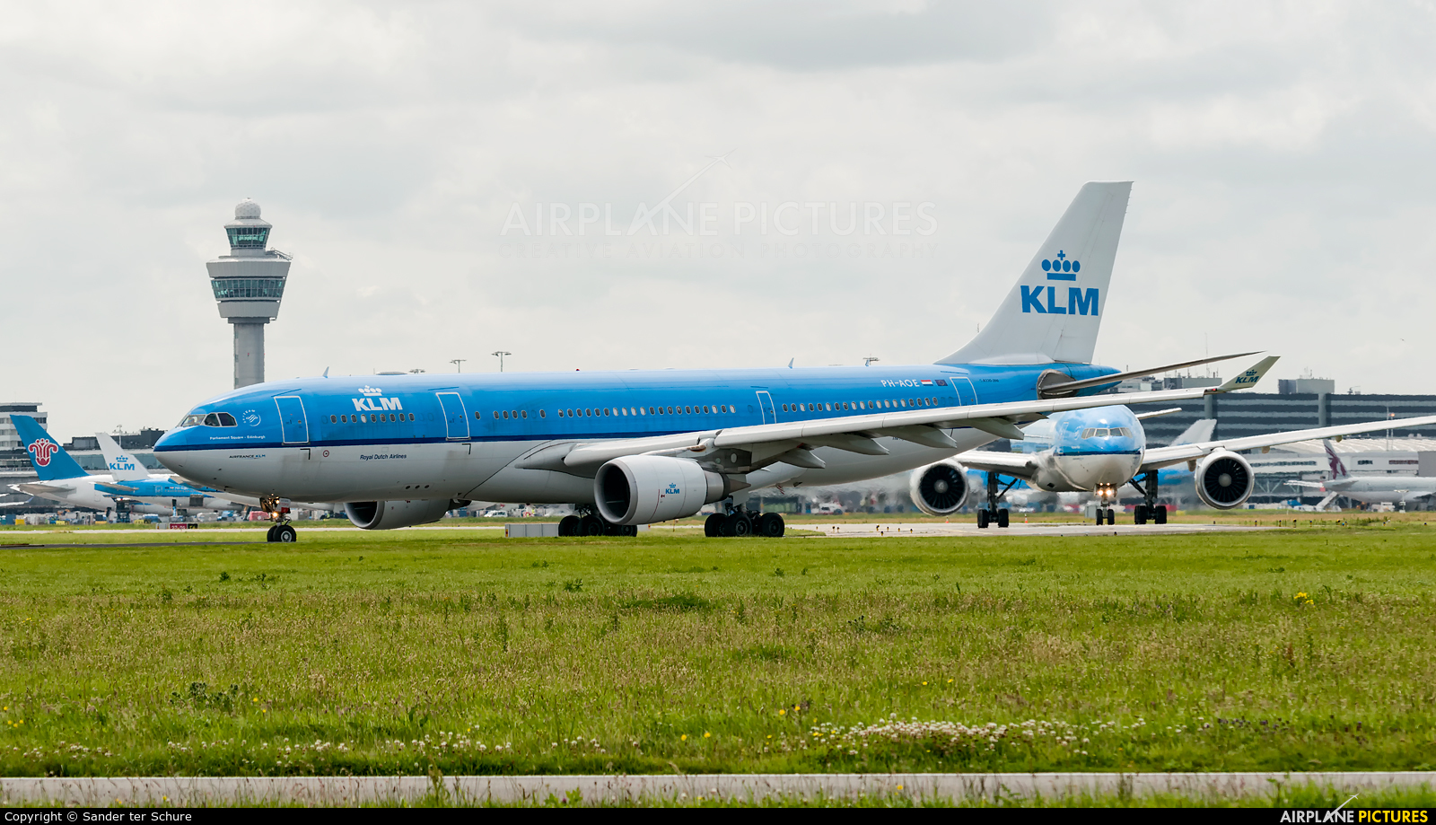KLM PH-AOE aircraft at Amsterdam - Schiphol