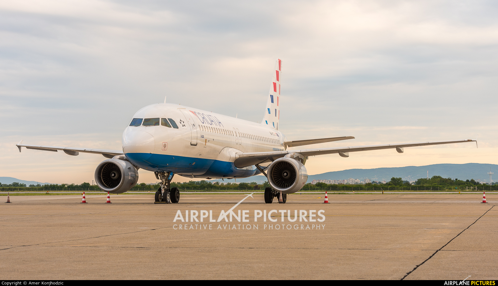 Croatia Airlines 9A-CTJ aircraft at Zagreb