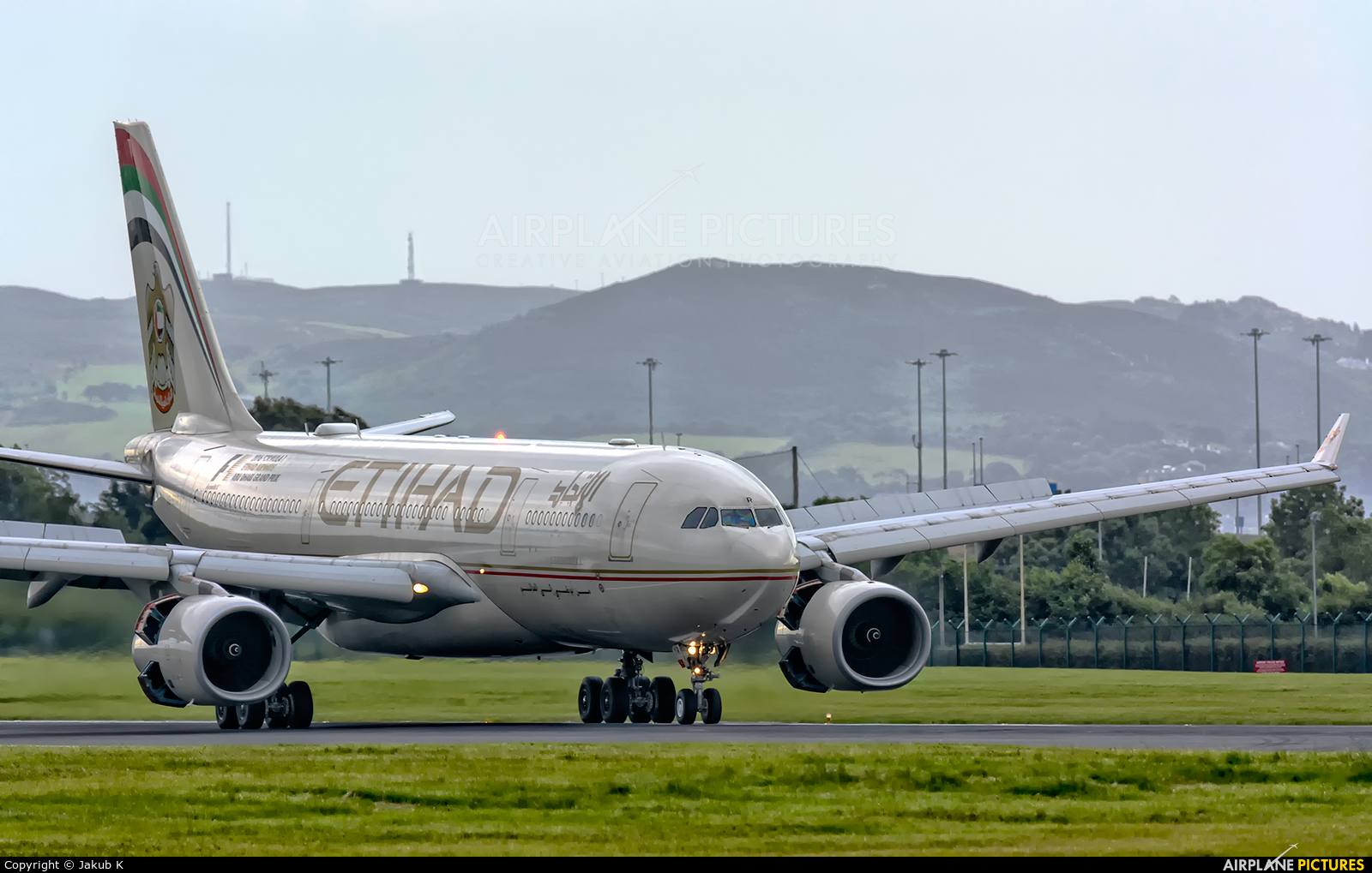 Etihad Airways A6-EYR aircraft at Dublin