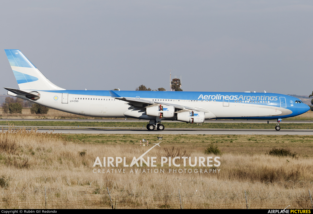 Aerolineas Argentinas LV-CSD aircraft at Rome - Fiumicino