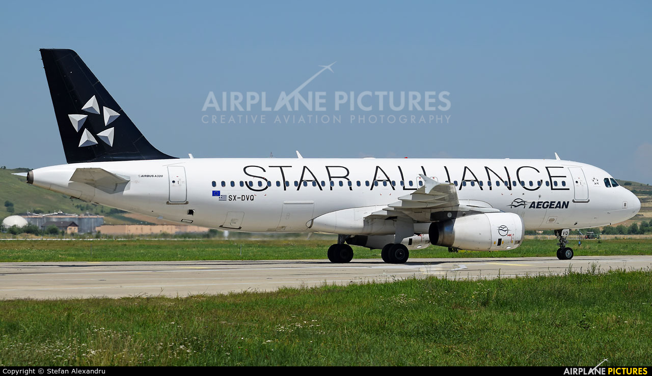 Aegean Airlines SX-DVQ aircraft at Cluj Napoca - Someseni