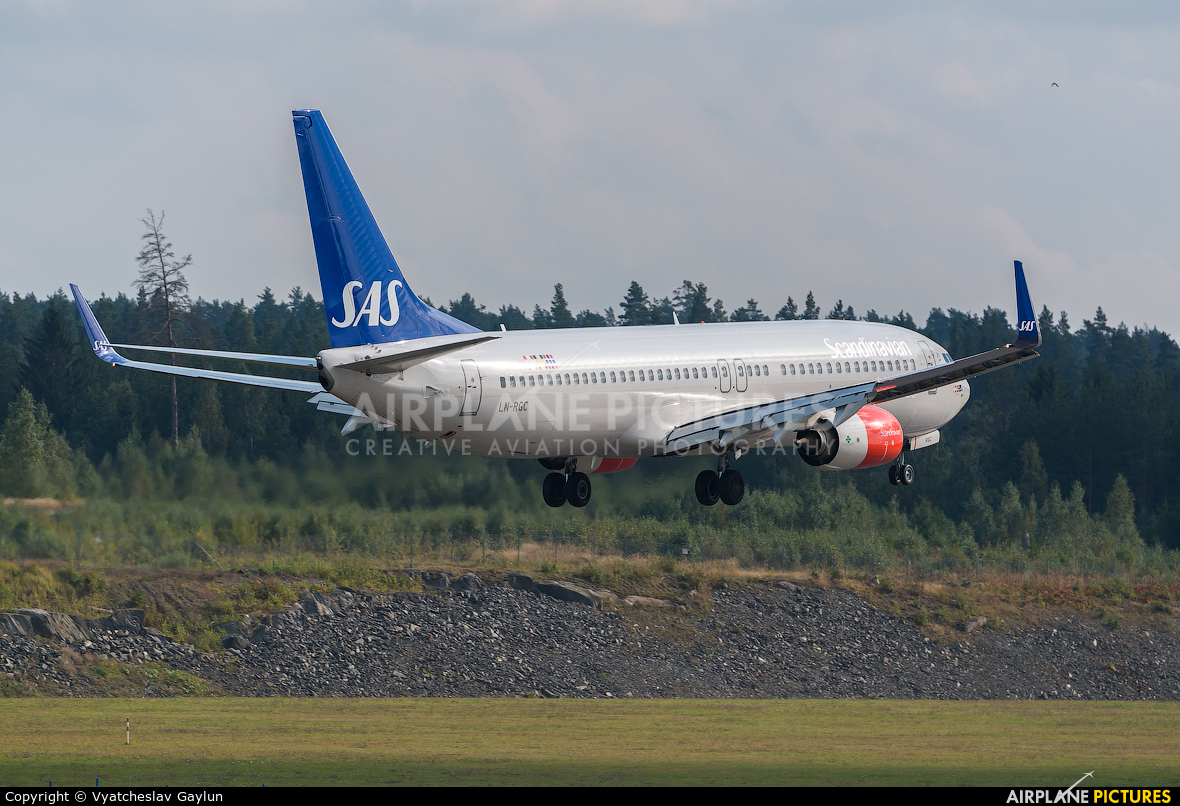 SAS - Scandinavian Airlines LN-RGC aircraft at Stockholm - Arlanda