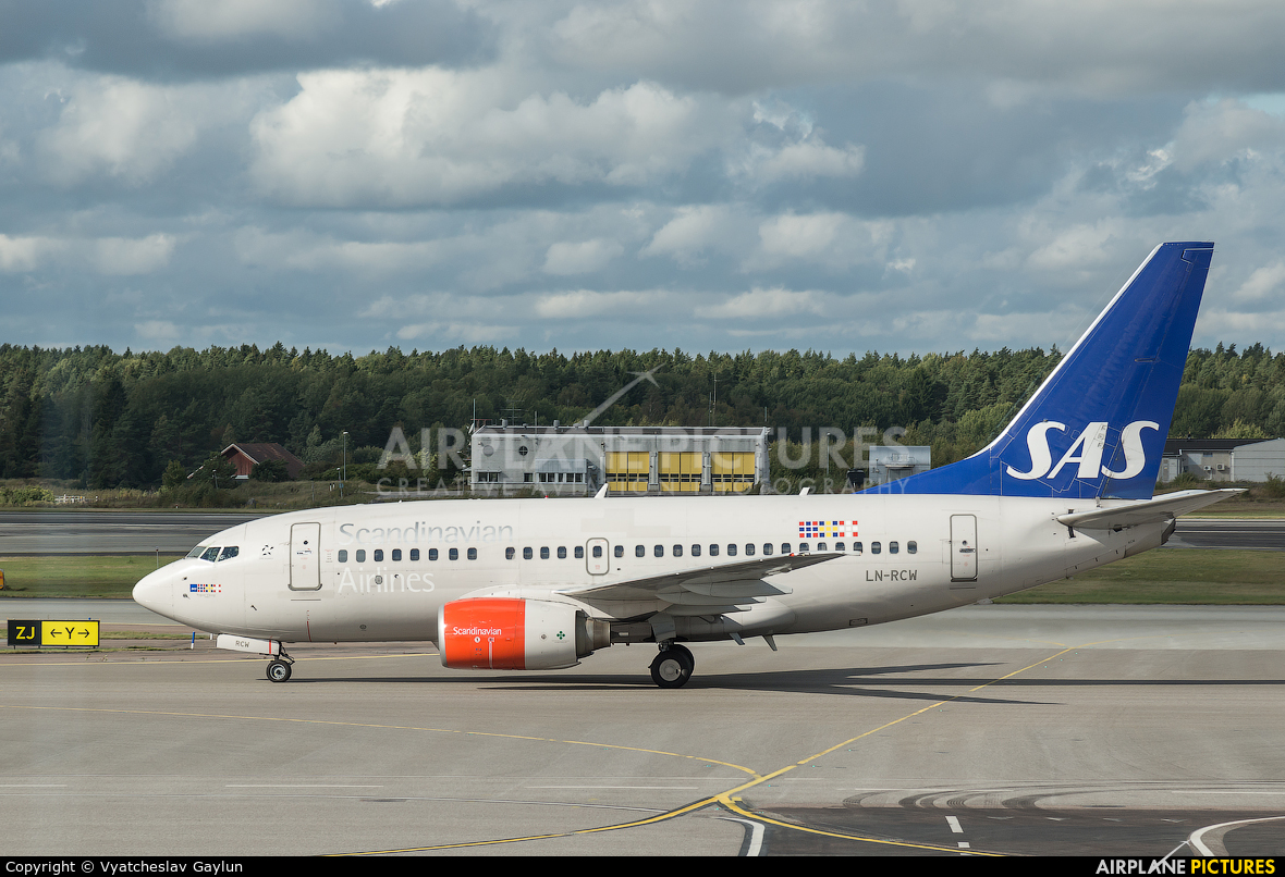 SAS - Scandinavian Airlines LN-RCW aircraft at Stockholm - Arlanda