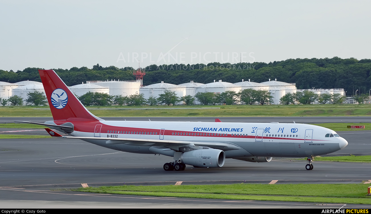 Sichuan Airlines  B-8332 aircraft at Tokyo - Narita Intl