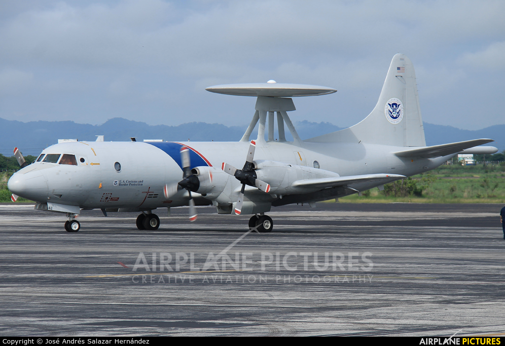 USA - Customs and Border Protection N142CS aircraft at Liberia- Daniel Oduber Quirós Intl