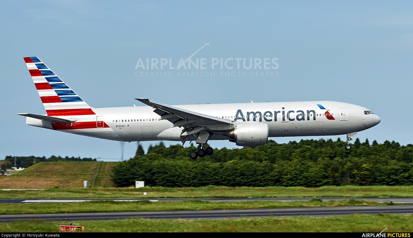 American Airlines N750AN aircraft at Tokyo - Narita Intl